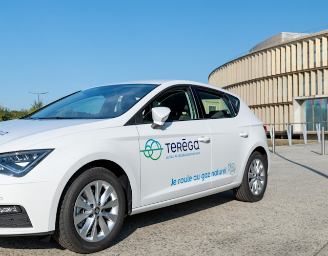Véhicule GNV de Teréga