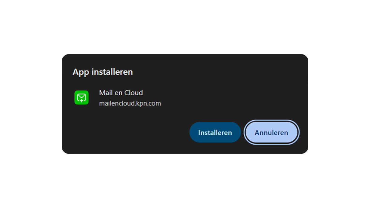Stap 3: klik op installeren