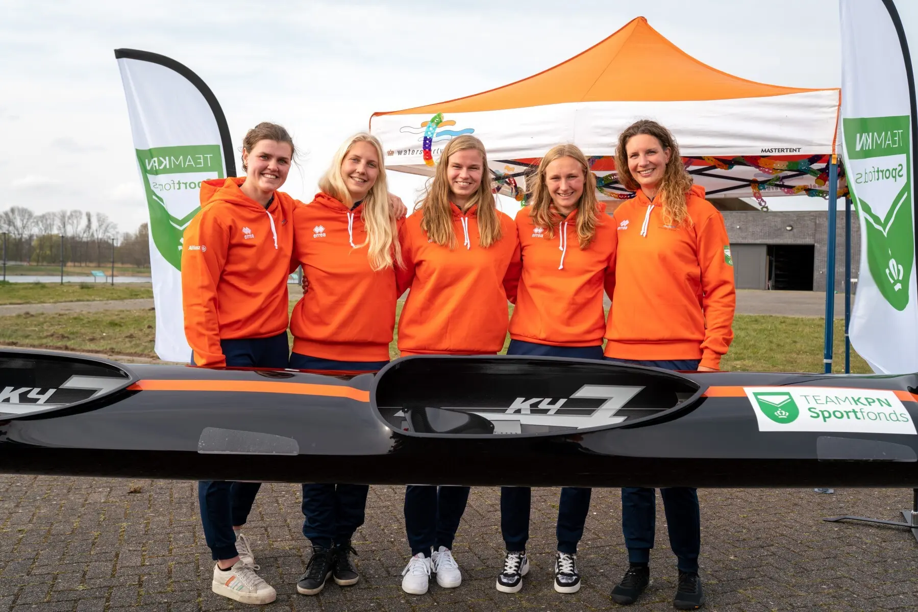 Volleyballers in actie