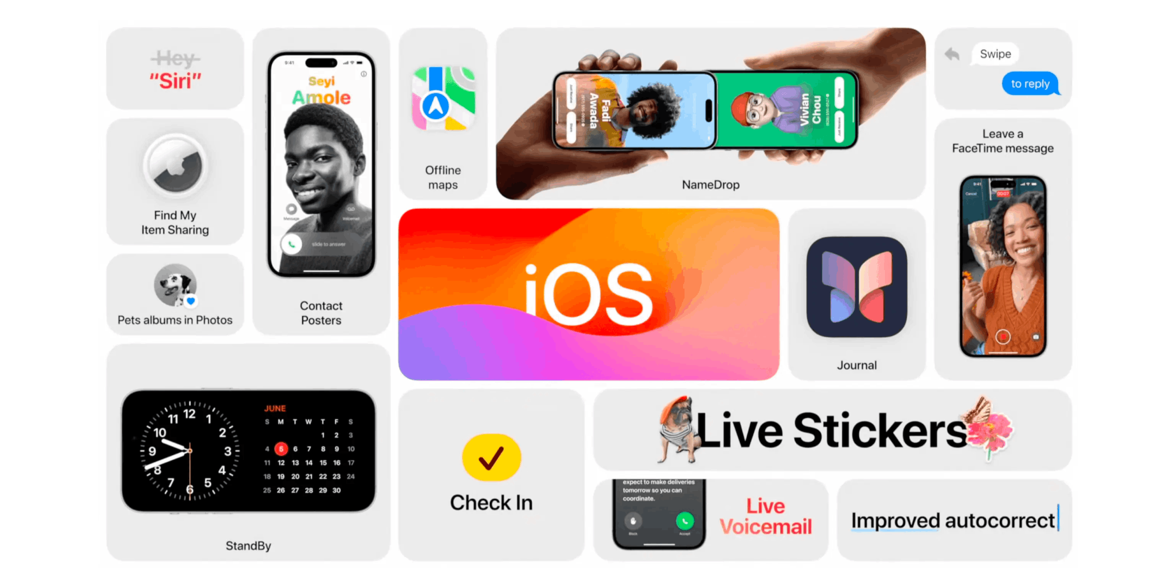 Verschillende iPhone sfeerbeelden