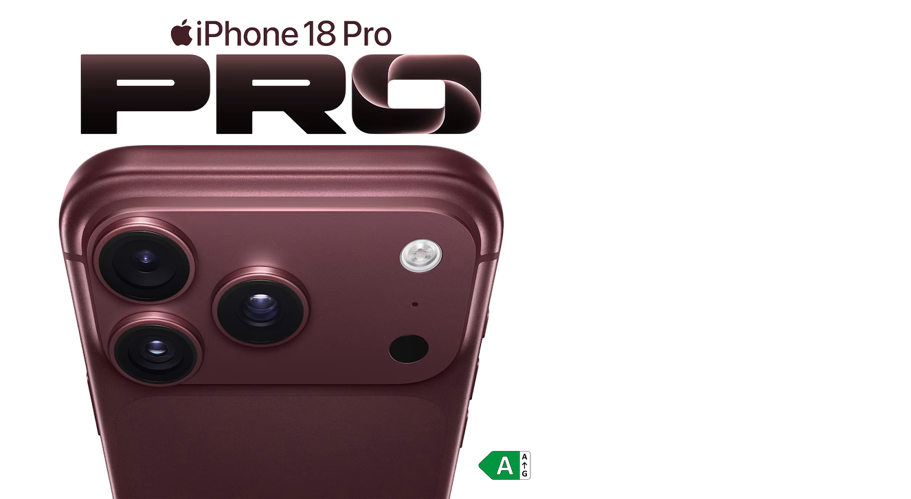 De iPhone 18 Pro met € 7,50 korting op mobiel sticker