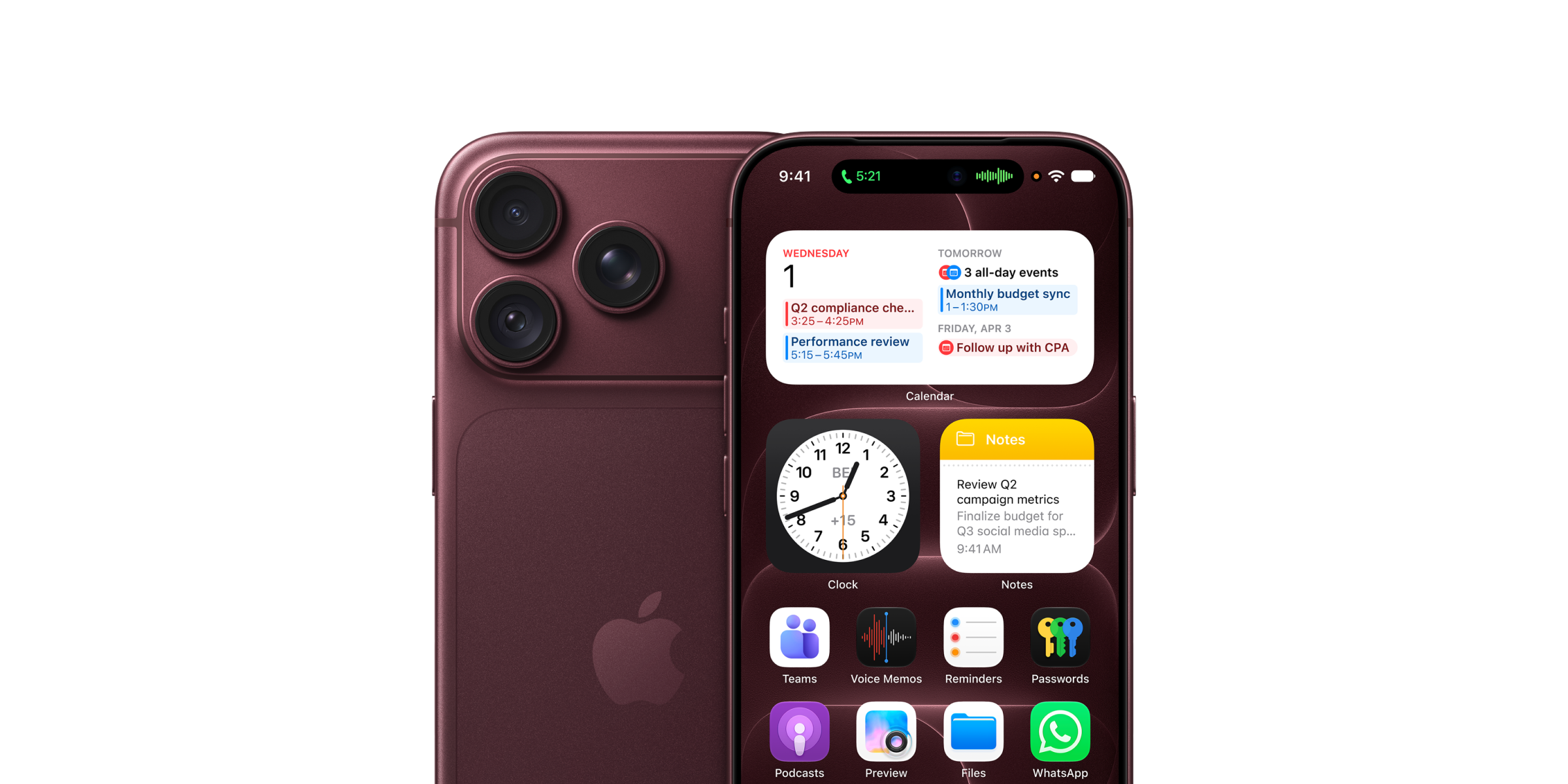 De iPhone 18 Pro in het donkerrood