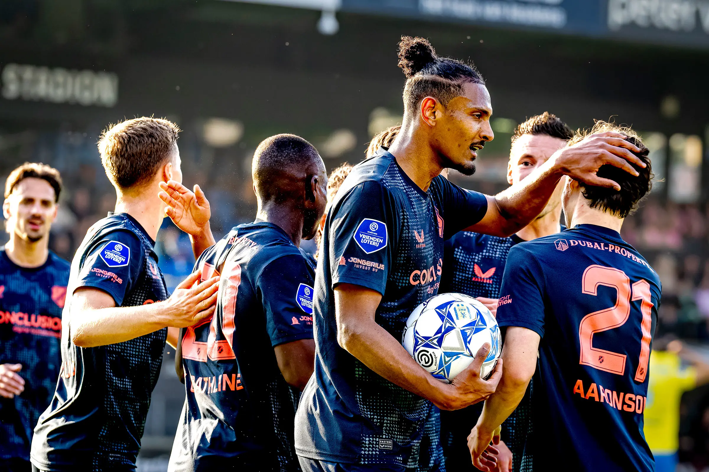 Het team van FC Utrecht dat speelt in de Eredivisie