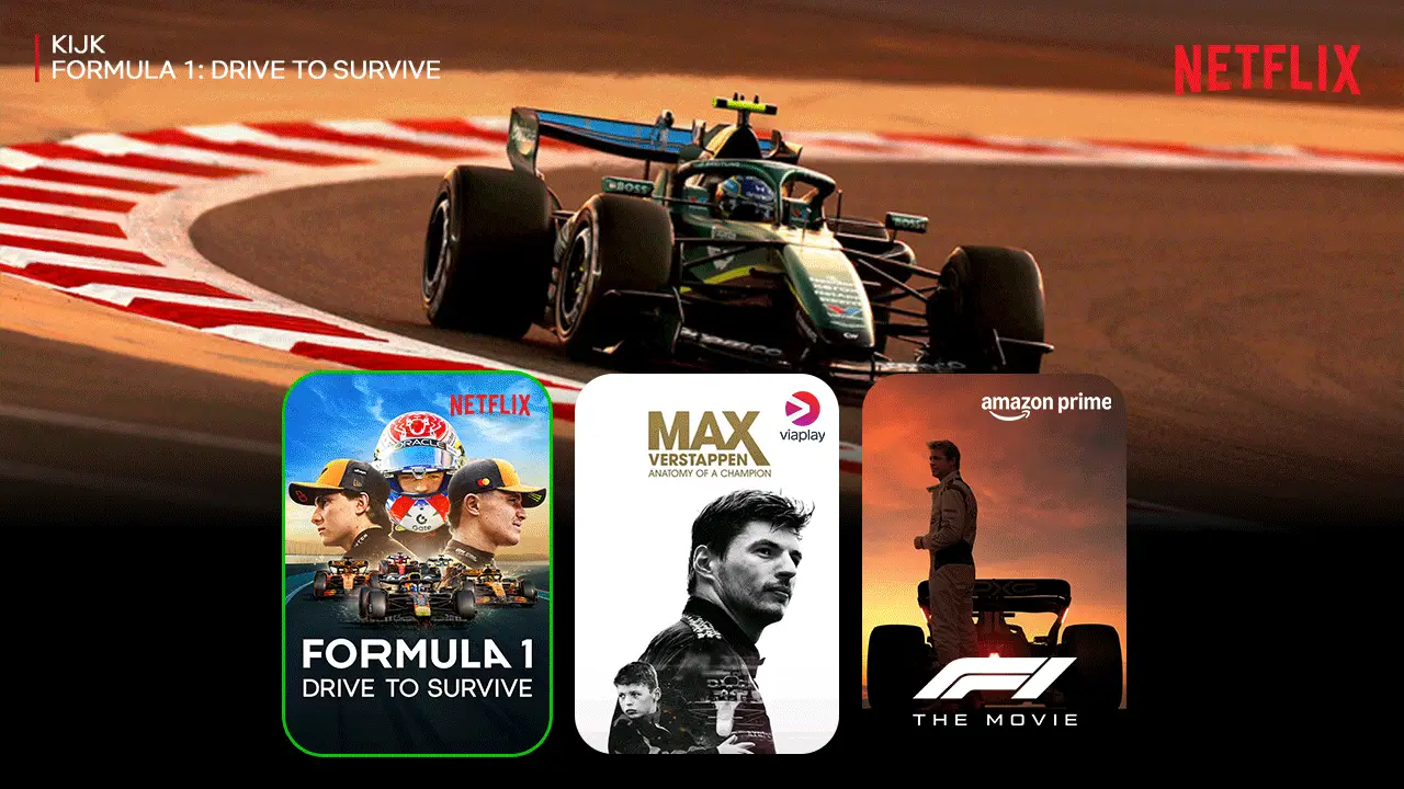 Kijk de beste Formule 1 series en documentaires