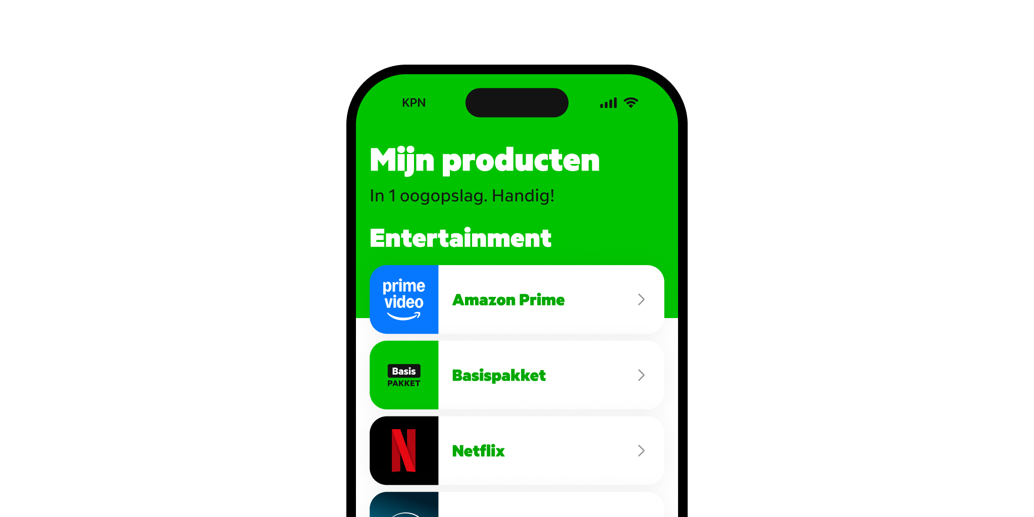 Alles op 1 plek in de MijnKPN app