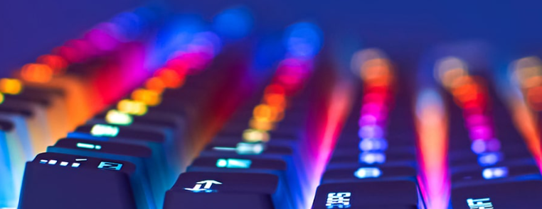 Verlicht toetsenbord in verschillende kleuren