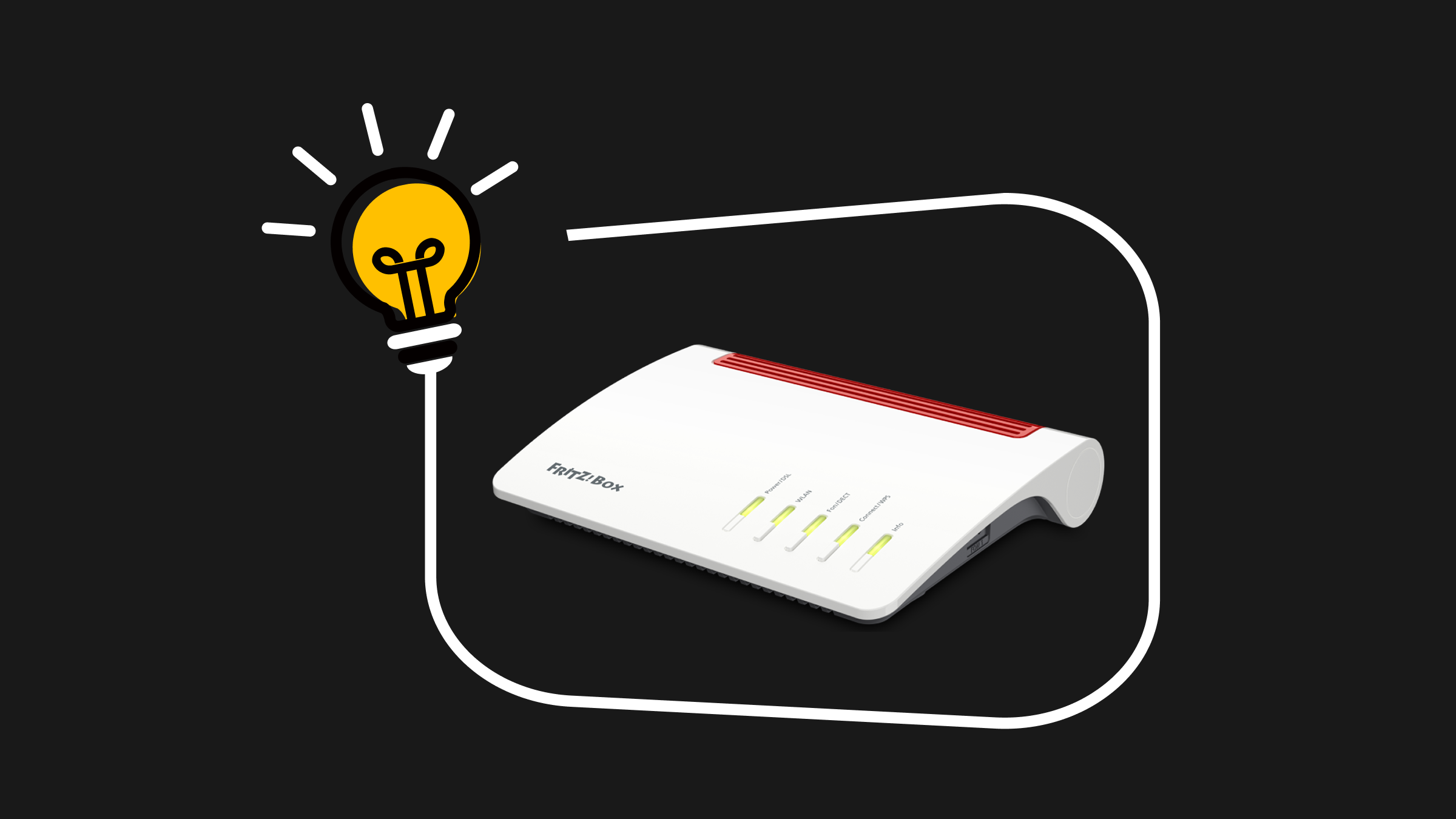 Afbeelding van een Fritzbox modem