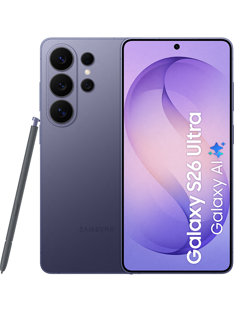 Achterkant en voorkant van de Samsung Galaxy S26 Ultra