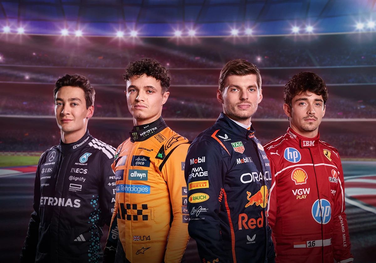 4 coureurs van de Formule 1