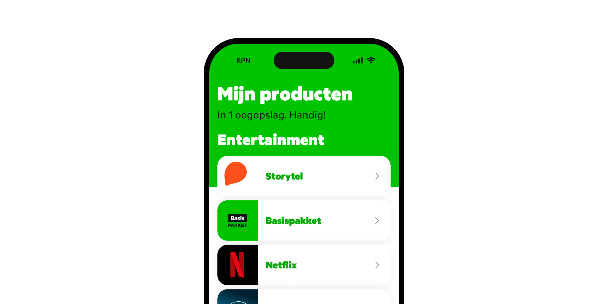 Alles op 1 plek in de MijnKPN app