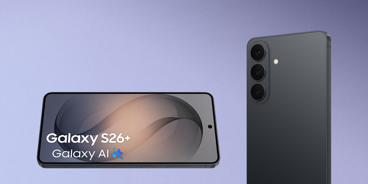 De Samsung Galaxy S26 Plus telefoon met Galaxy AI in het scherm