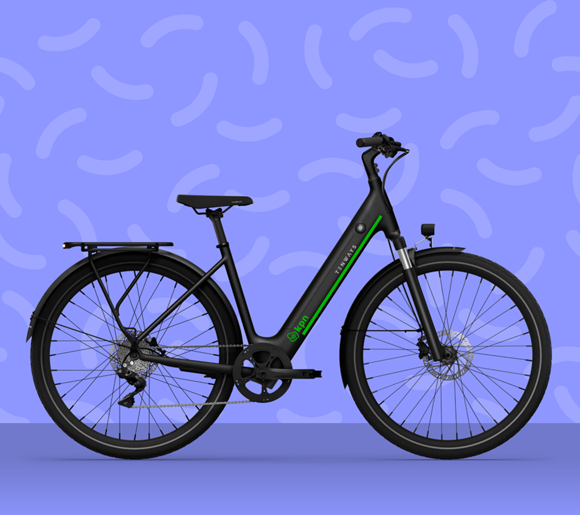 Fiets in de kleur groen