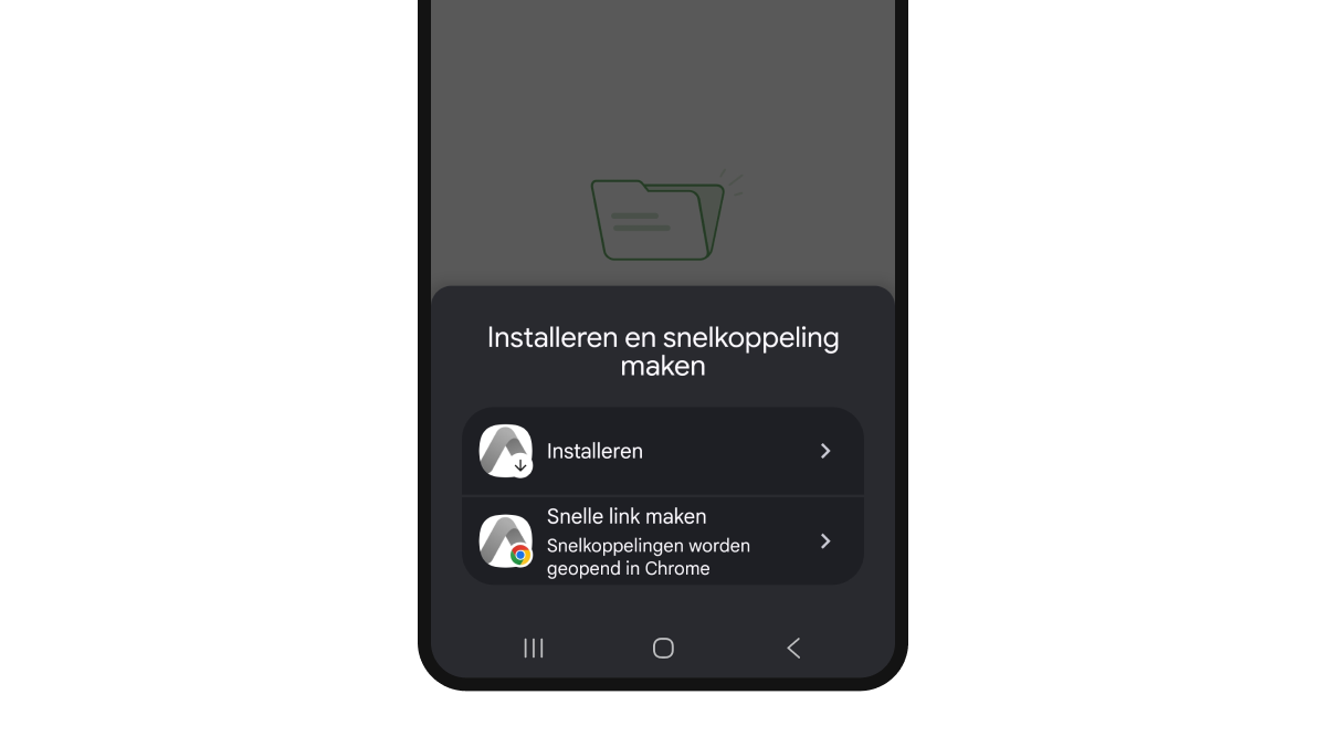 Stap 4: bevestig door op installeer te tikken