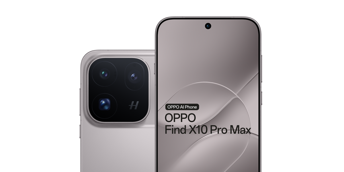 De achterkant en de voorkant van de OPPO Find X10 Pro Max