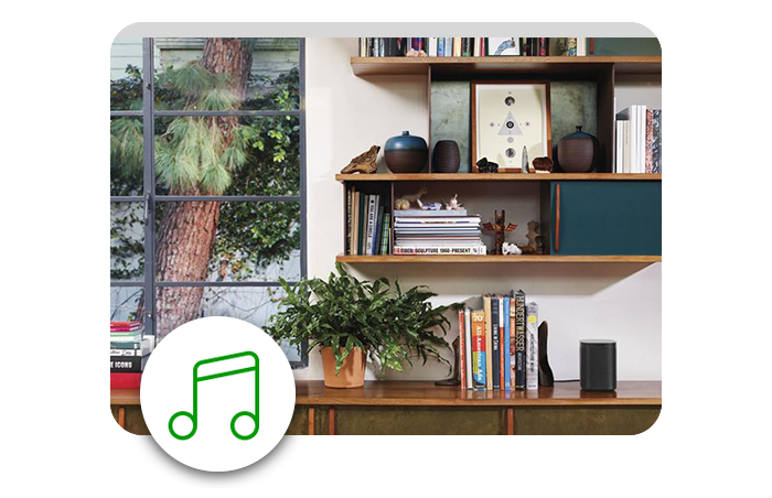 Sonos One speaker in interieur Sonos One speaker in interieur