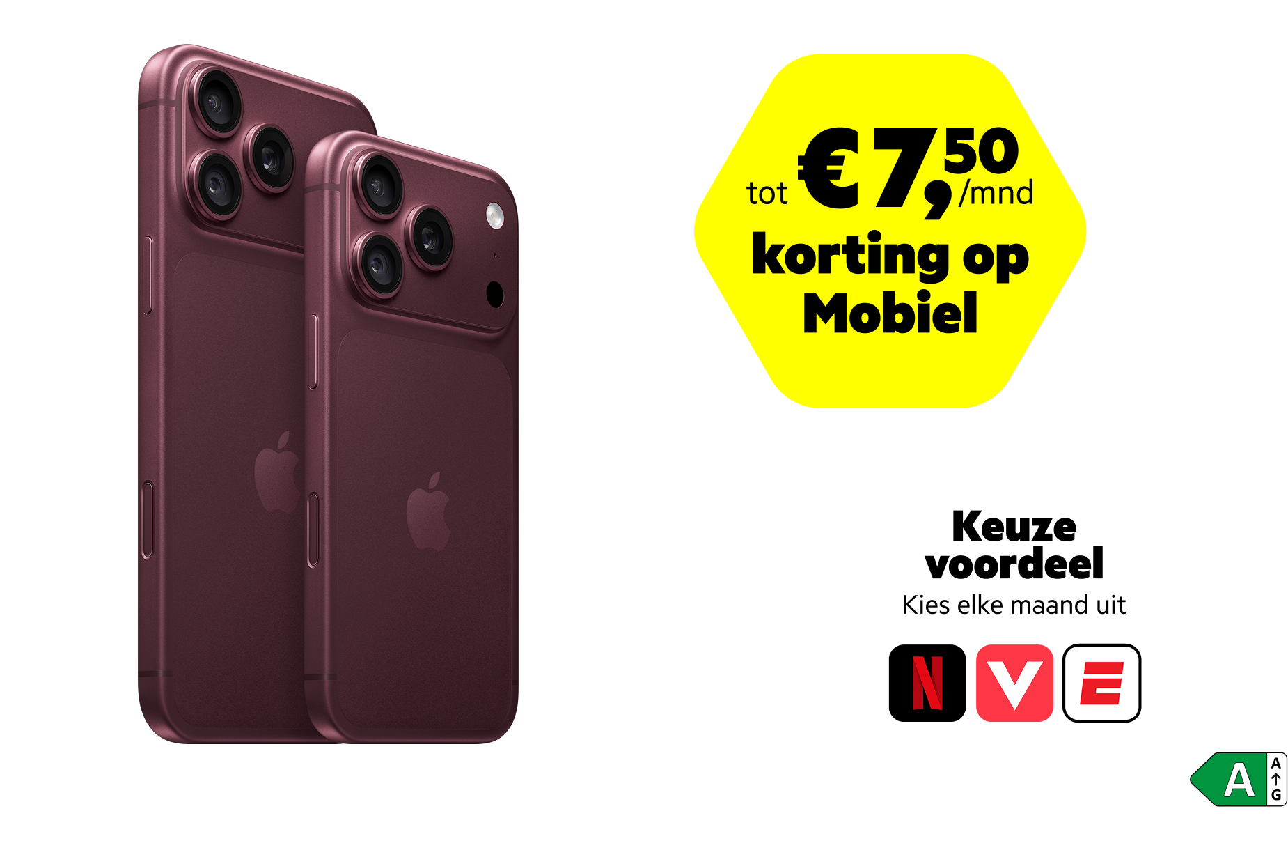 De iPhone 18 Pro met keuzevoordelen en korting op mobiel sticker