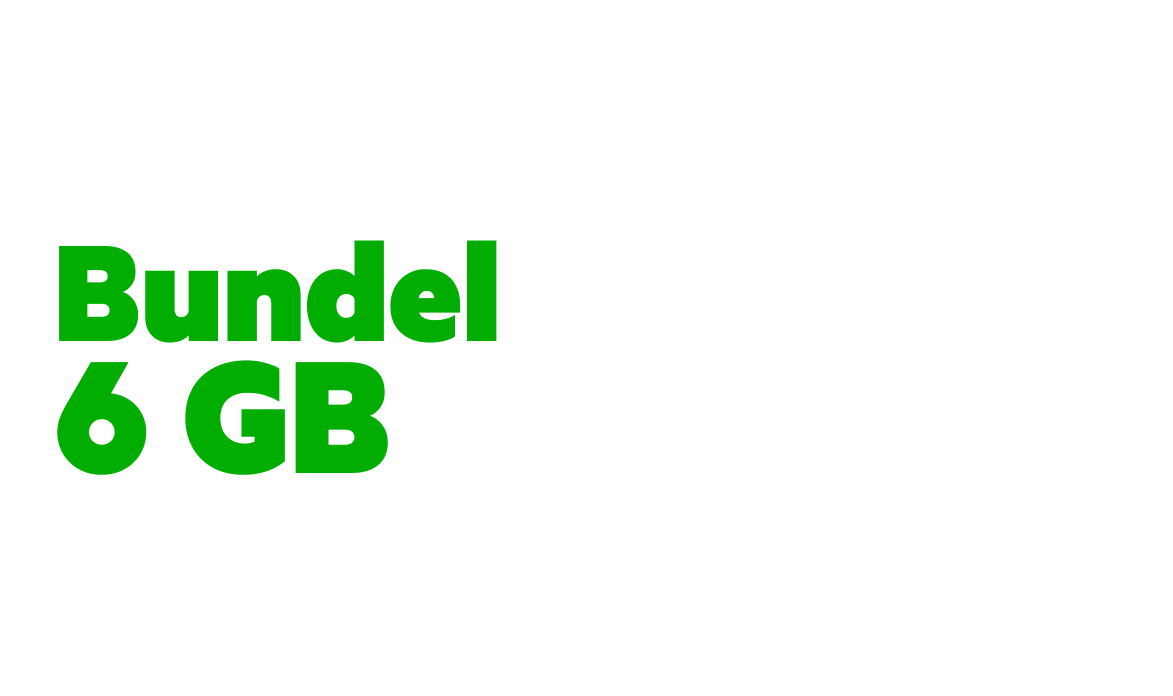 "6" GB op witte achtergrond