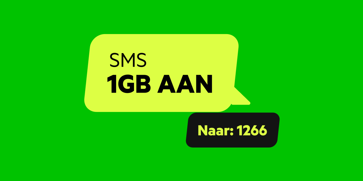 SMS 1GB AAN naar 1266