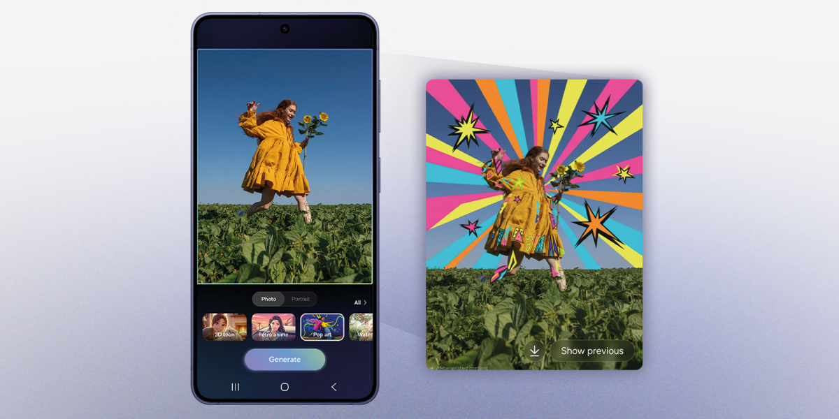 Voor- en achterkant van de Titanium Blauwe Samsung Galaxy S25 Ultra met 5 camera's