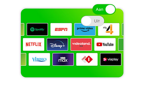 Entertainment aanzetten