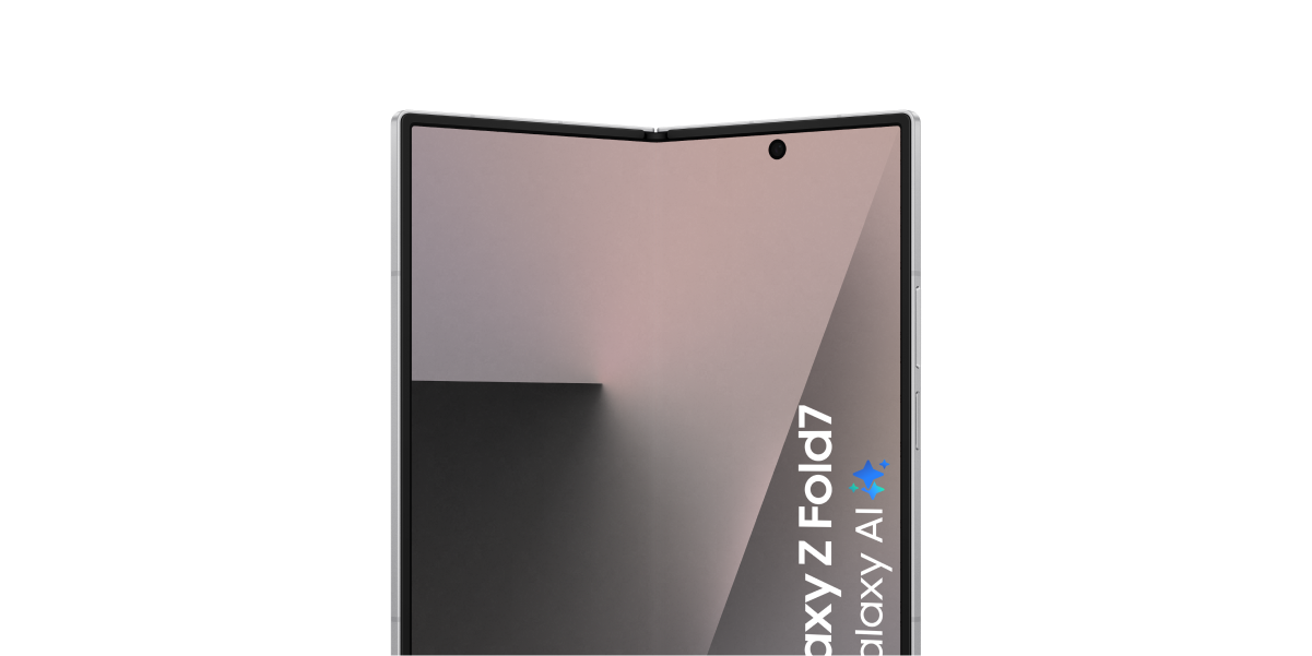 Het Samsung Galaxy Z Fold7 scherm opengevouwen