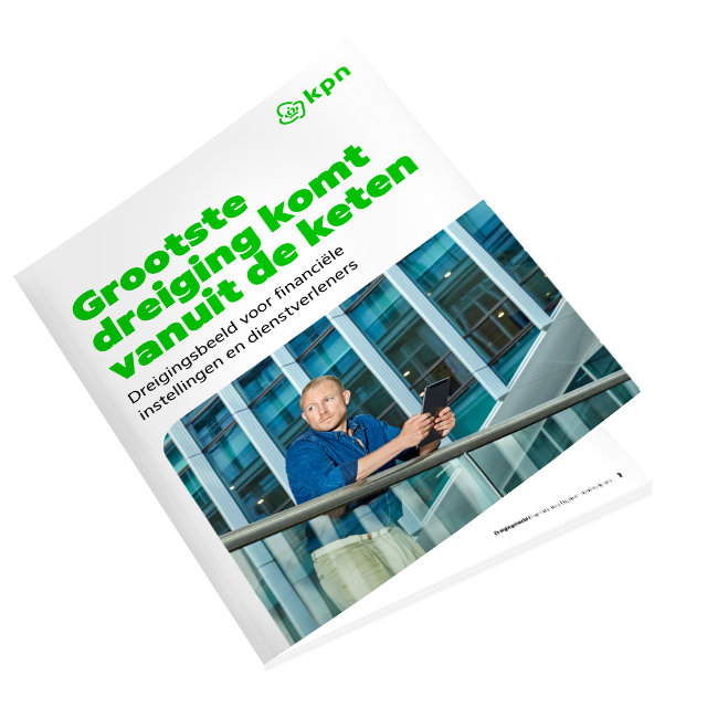 Folder met de tekst 'Grootste dreiging komt vanuit de keten'