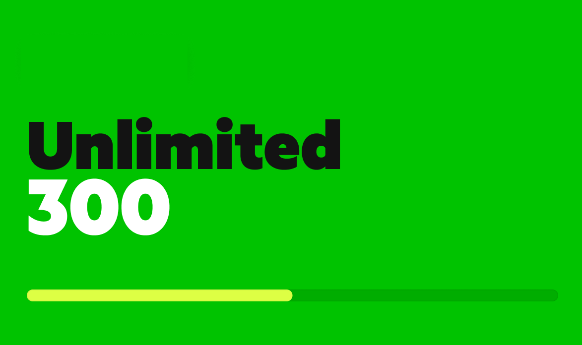Unlimited300 abonnement