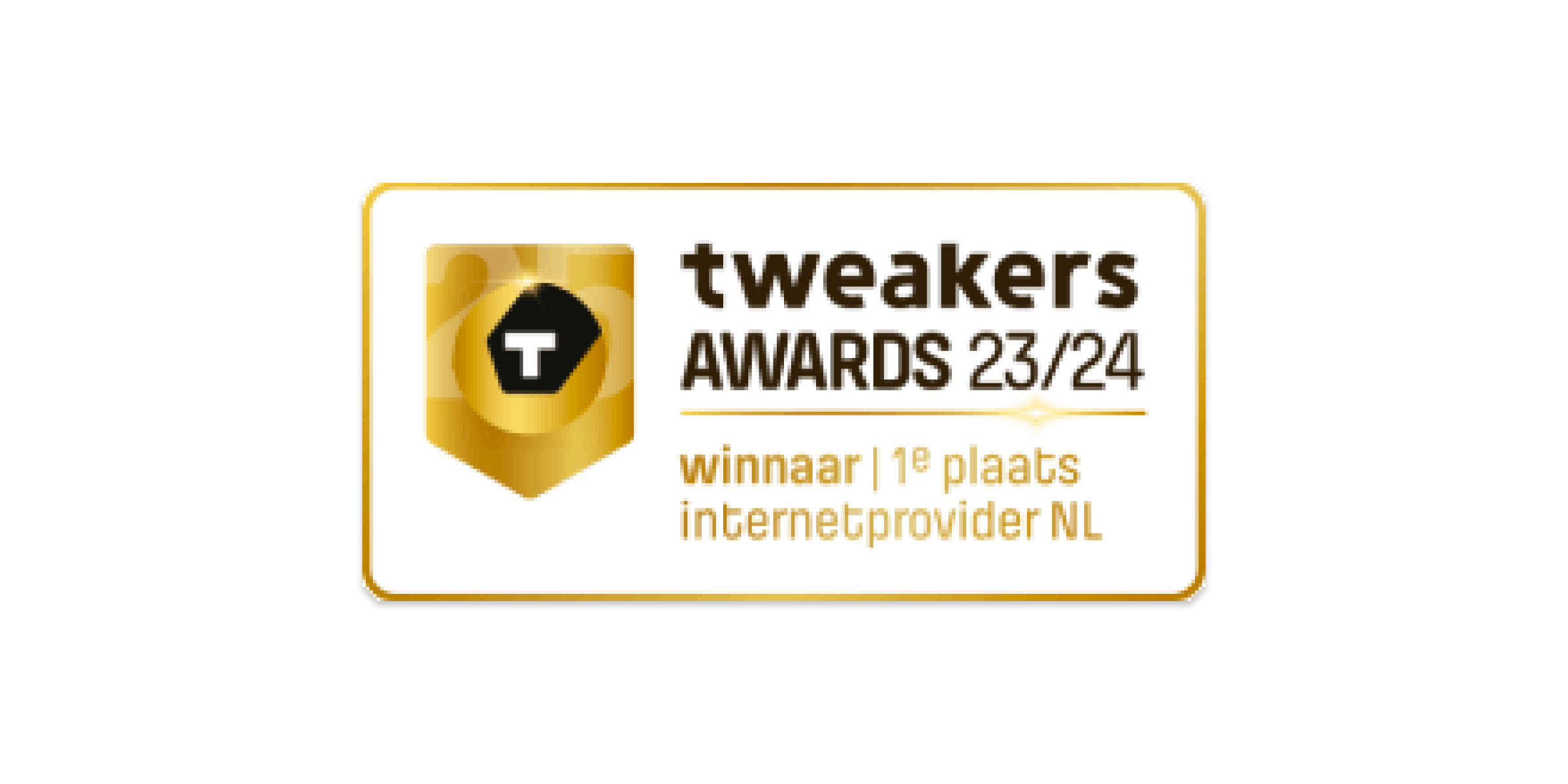 Tweakers awards 23/24 winnaar 1e plaats internetprovider NL