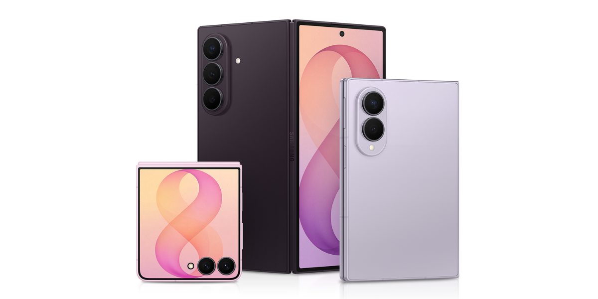 De Samsung Galaxy Z-serie naast elkaar