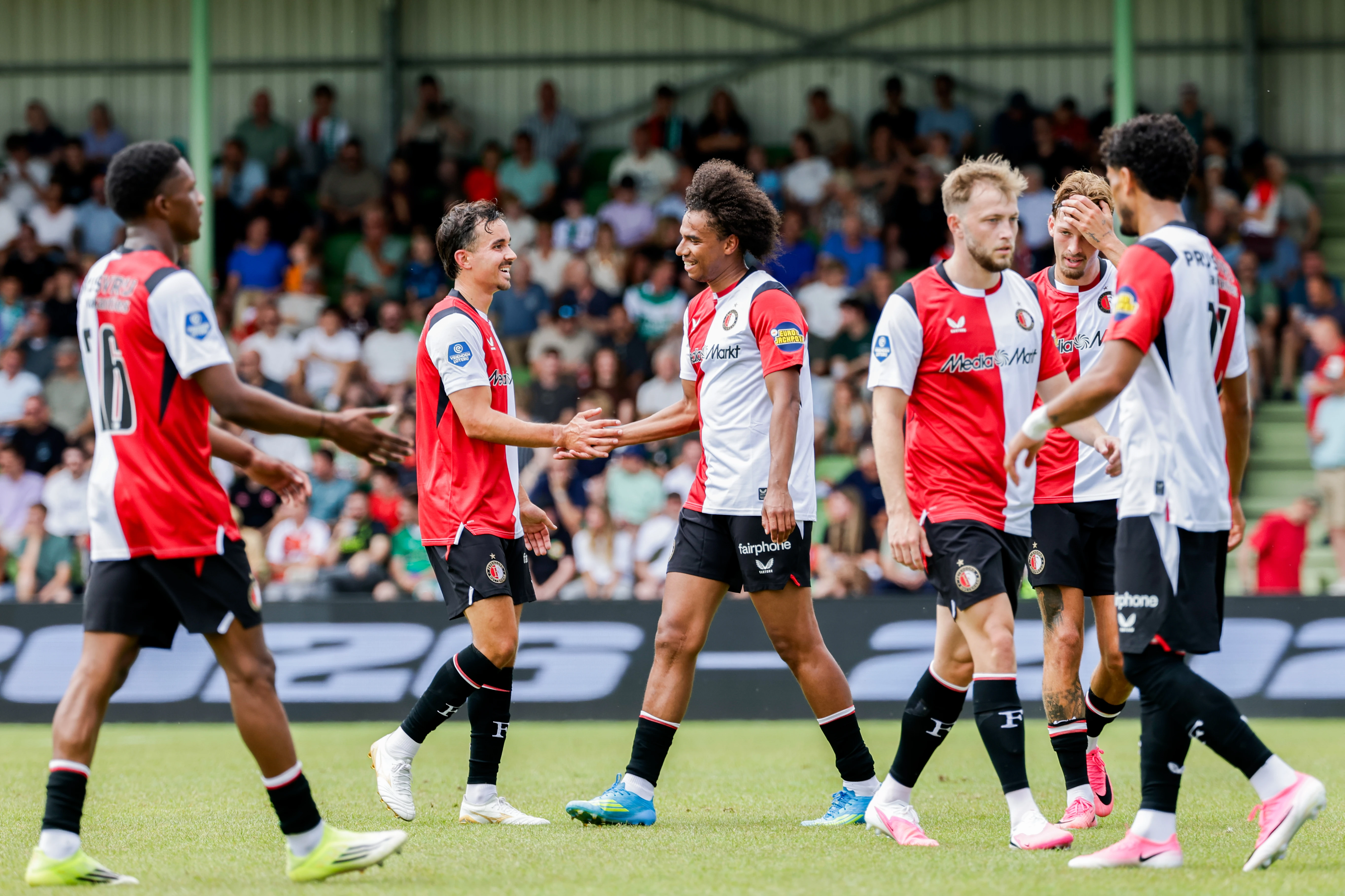 ESPN 1 Feyenoord voetbalteam viert doelpunt