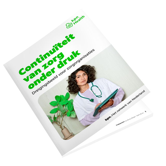 Folder met de tekst 'Continuïteit van zorg onder druk'