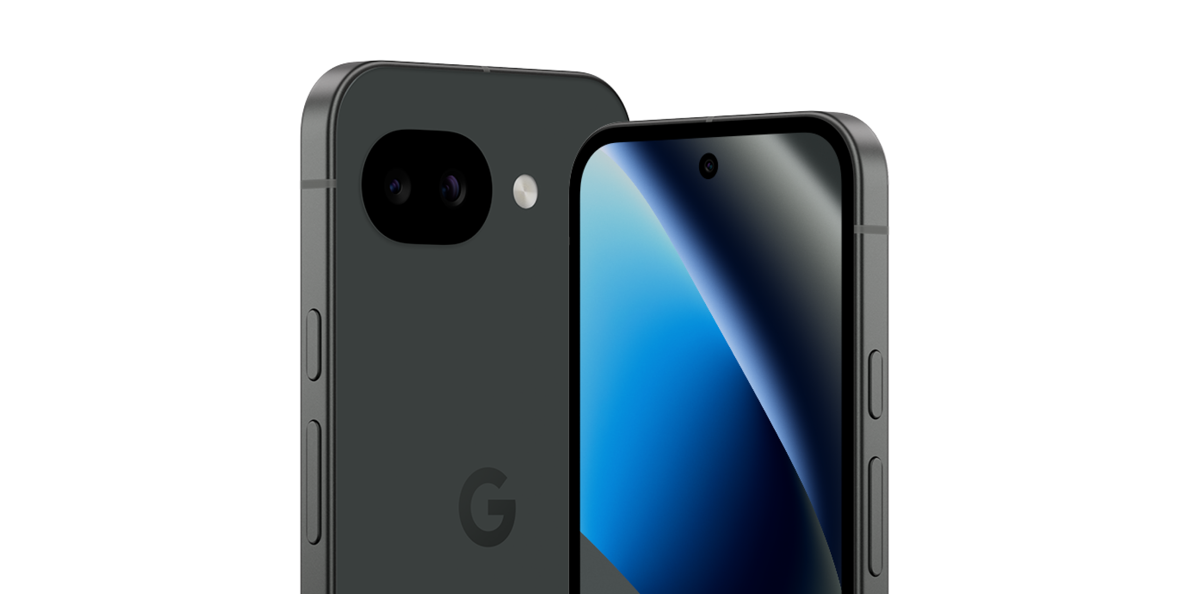 Voor- en achterkant van de Google Pixel 10a