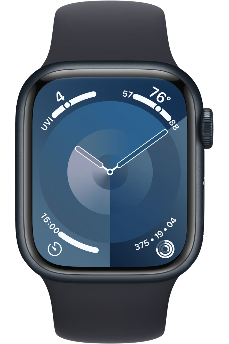 Zwarte Apple Watch Series 9 Cellular + GPS 