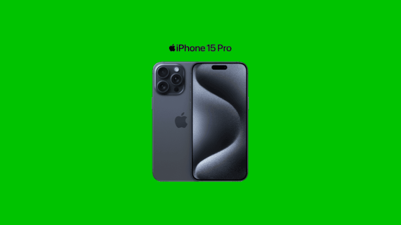 iPhone 15 pro - groen achtergrond