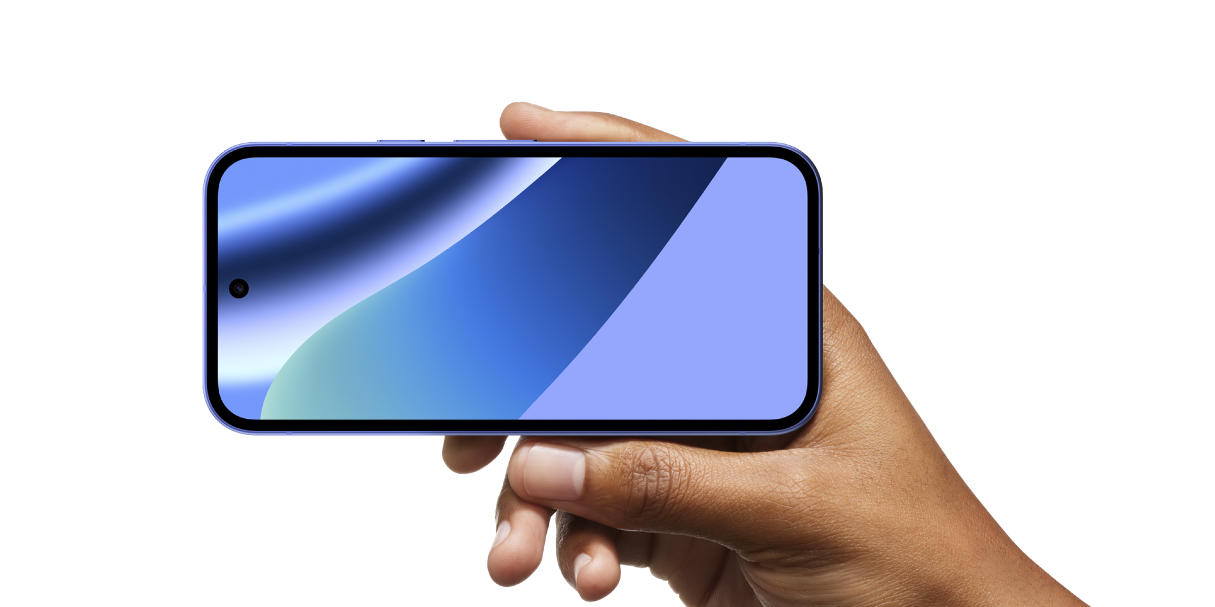 Hand houdt de Google Pixel 10a vast