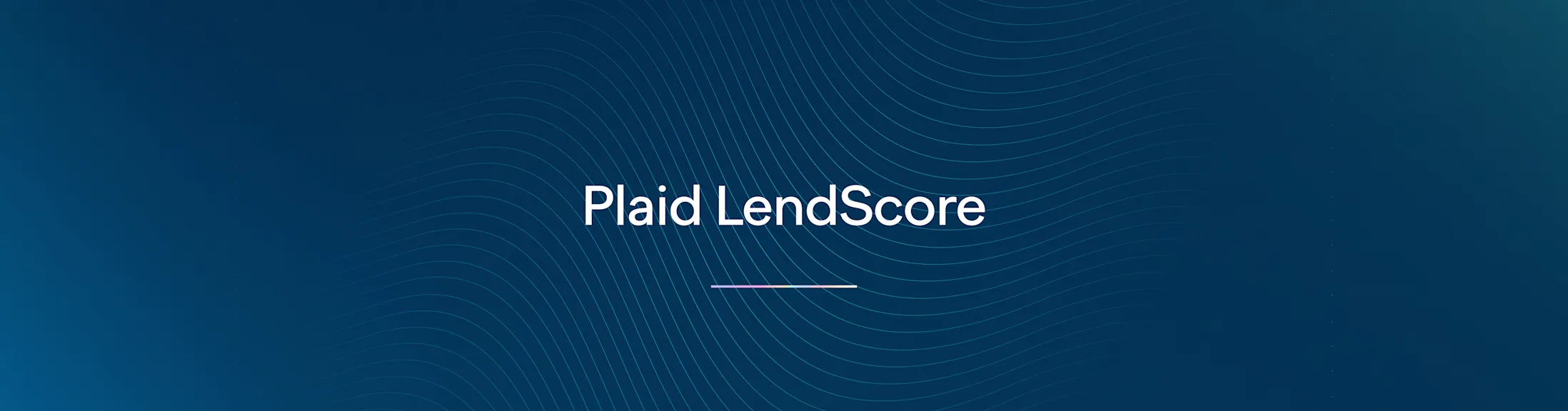 Plaid LendScore