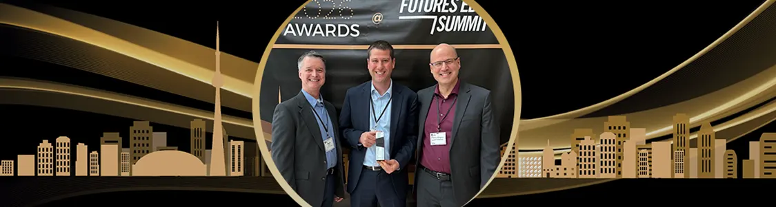 P&G R&D representatives posing with their Best in Class packaging award at the PAC Global Awards ceremony