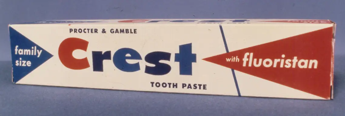 Vintage Crest packaging