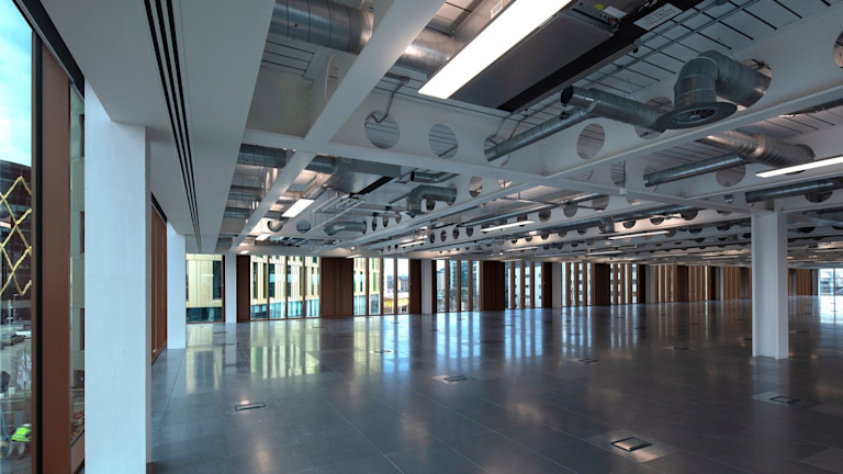 The Lumen offers large, flexible floor plates. (Image credit: Graeme Peacock)
