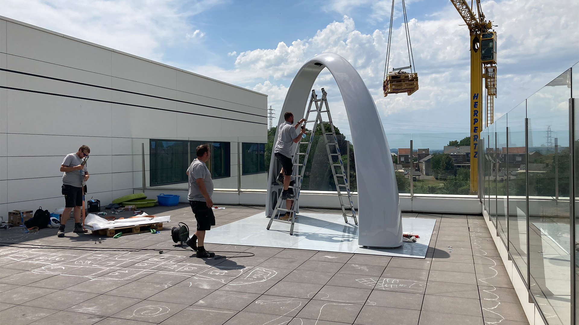 1483-BE-Sona-JVF Ziekenhuis Luik-2022 03 Lappset Sona | JVF Children Hospital | Liege, Belgium | Installed by Lappset Nederland