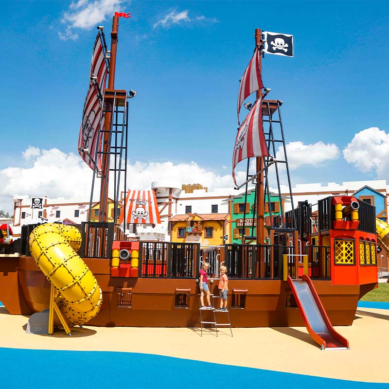 Playground in Legoland, Germany Playground in Legoland, Germany
