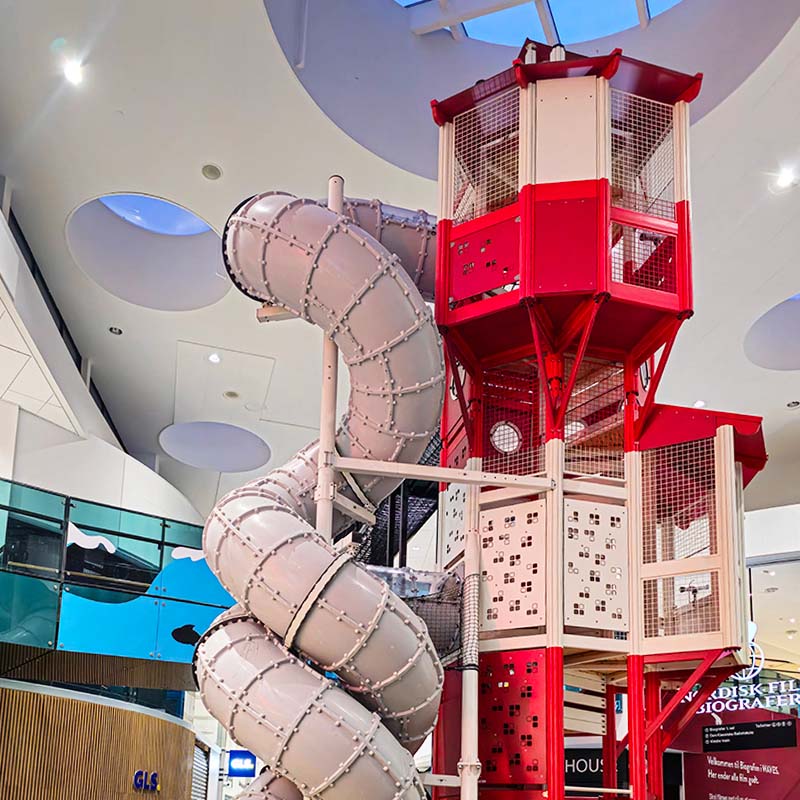 Wave shopping mall Denmark MyDesign bespoke lighthouse