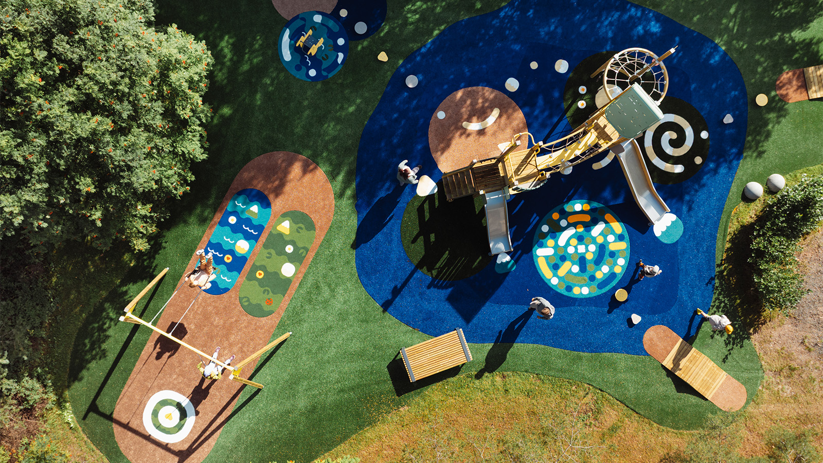Prime playground at Lappset HQ drone