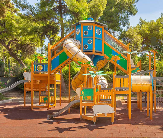 Themed playground in Athens Greece
