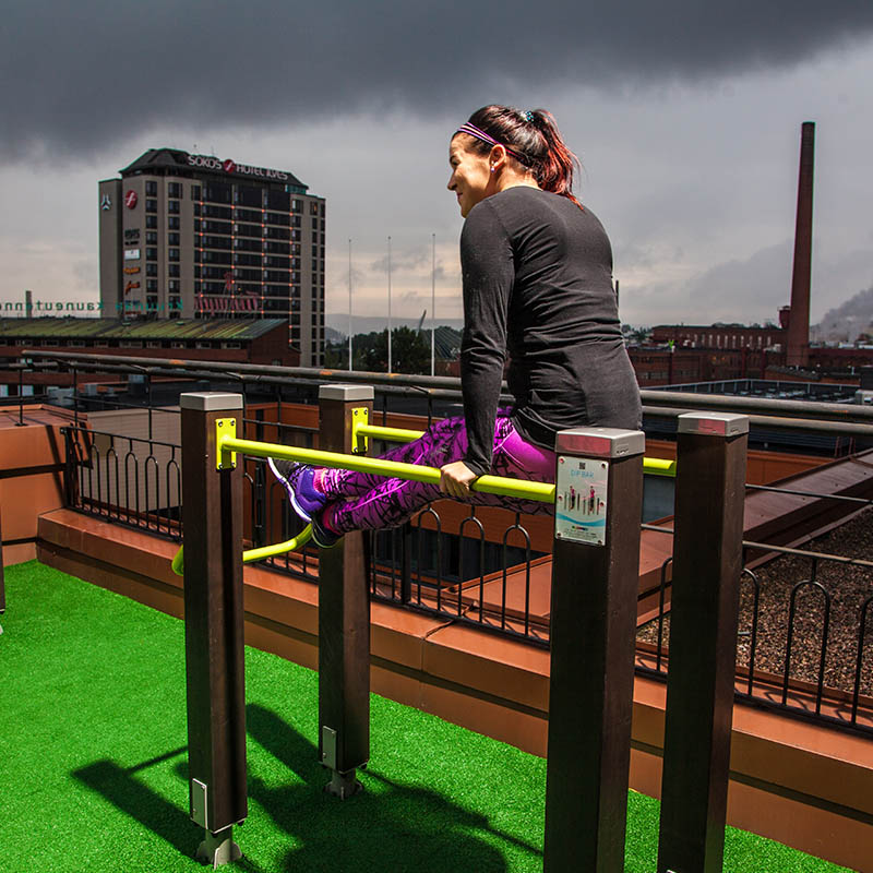 Rooftop gym Tampere Finland