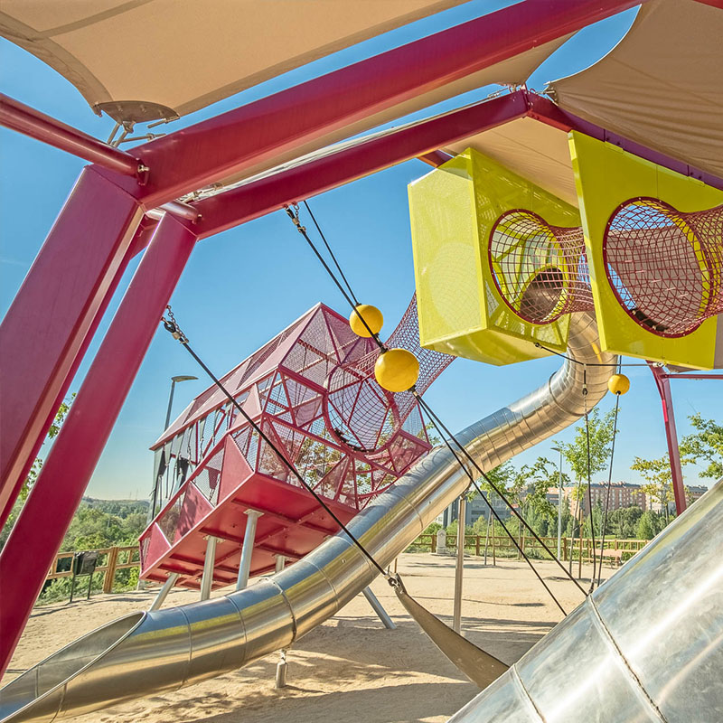 Bespoke Dino playground Madrid Spain detail photo Dino playground equipment