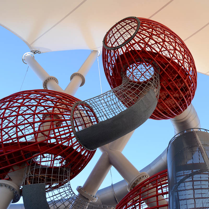 Bespoke Olives playground in Madrid Spain Olives playground details