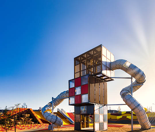 Cubic playground in Melbourne Australia Cubic playground in Melbourne Australia