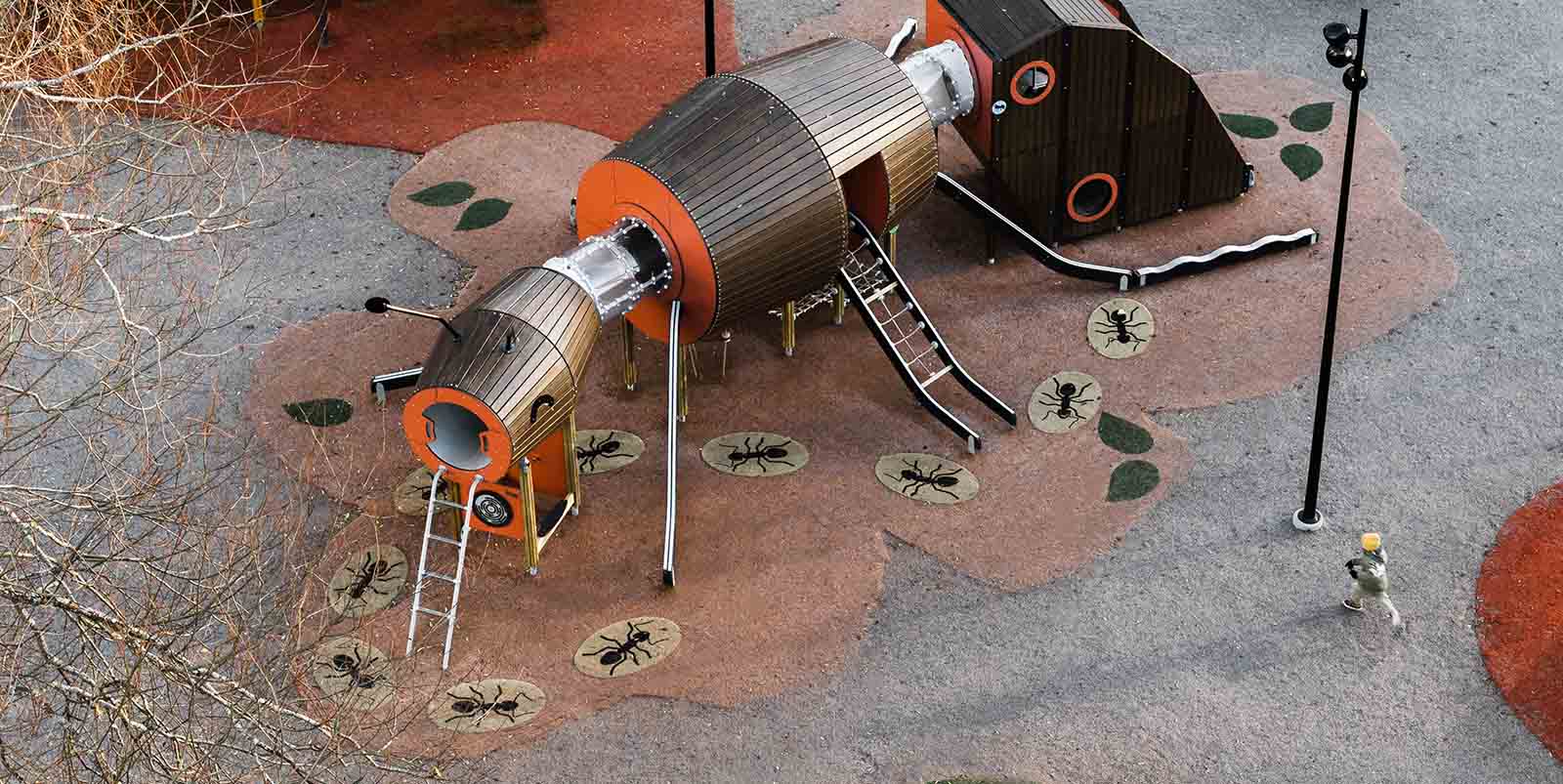 Ant themed bespoke playground Tammisaari Finland