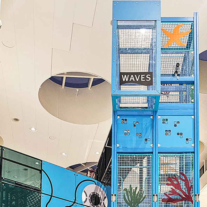 Wave shopping mall Denmark MyDesign bespoke sea-themed